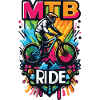 Vibrant Balade en VTT Illustration