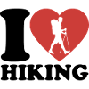 I Love Hiking - Heart - Hobby