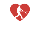 J'aime le baseball - Coeur - Hobby