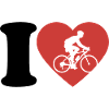 I Love Bicycle - Heart - Hobby
