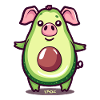 Pigocado, the avocado pig