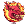 Very intense fireball pig