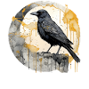 Kintsugi crow strength imperfections