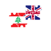 Liban Royaume-Uni Drapeau Britannique Libanais