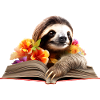 Faultier Lesen Buch
