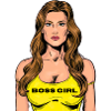 Girl in Cartoonstyle