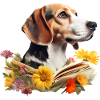 Beagle Lesen Buch