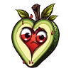 Avocado mit Herzkern