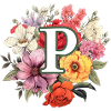 P Monogram Bouquet