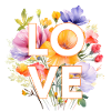 LOVE-BLUMEN-DESIGN, personalisierbar