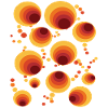 Abstract Polka Dots Circle Pattern