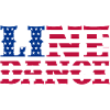 Line Dance US Flag
