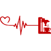 Cafetière Pulse Symbole Heartbeat Love