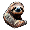 Faultier Polygon Sloth