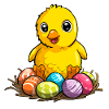 Cute Easter chick