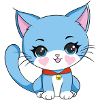Chat Bleu Mignon