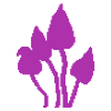 Rosa Retro-Pilz-Pixel-Art-Stil