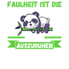 Panda Ochtend Grouch Luiheid Chilling Luie Lange Slaper