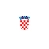Kroatien vintage våbenskjold Kroatien kroatisk flag
