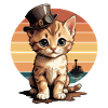 Chat steampunk