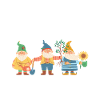Garden Gardener Dwarfs