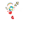 Regenbogen, Erde, Sterne, Weltall, Himmel