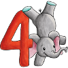 4e anniversaire éléphant