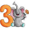 3rd Birthday Elephant