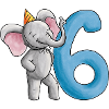 6th Birthday Elephant