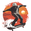 Skateboarder Skateboard Skater Skater Sun