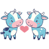Vache Couple Amour Couple Amoureux