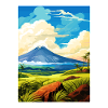 Hawai Vulkane Nationalpark Reiseposter