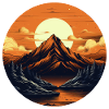 Majestic Mountain Glow