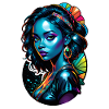 femme afro - beauté