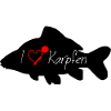 I love KARPFEN schwarz transparent