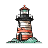 Lighthouse Coast Icon