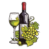 Verre à vin VinRaisins Vin