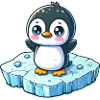 Penguin, Melting Ice, South Pole