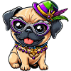 Mardi Gras Carlin Style Comique