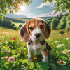 Beagle-Welpe
