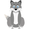 Cartoon wolf