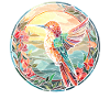Colibri vitrail