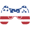 Gamer Us Flag Gaming