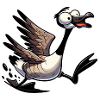 Crazy Canadian Goose Geese
