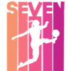 Female Soccer Player 7th Birthday