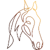 Horse line art