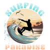 Surfing Paradise - Surfing Lovers Gift Idea
