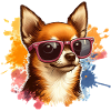 Cute Chihuahua Wearing Sunglasses