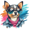 Chihuahua Splash Art