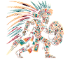 Aztekischer Krieger Mexikanische Azteken-Zivilisation
